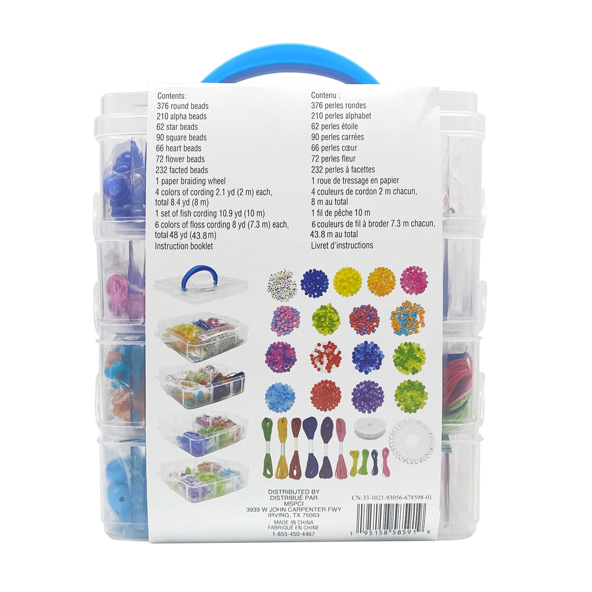 slide 3 of 7, Rainbow Bead Kit Box By Creatology, 1120 ct total