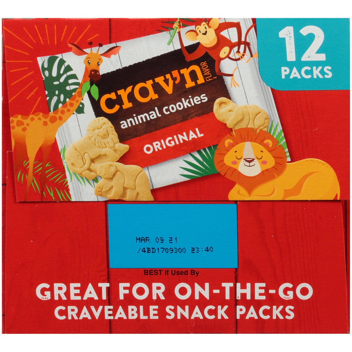 slide 6 of 9, Crav'n Flavor Original Animal Cookies, 12 oz