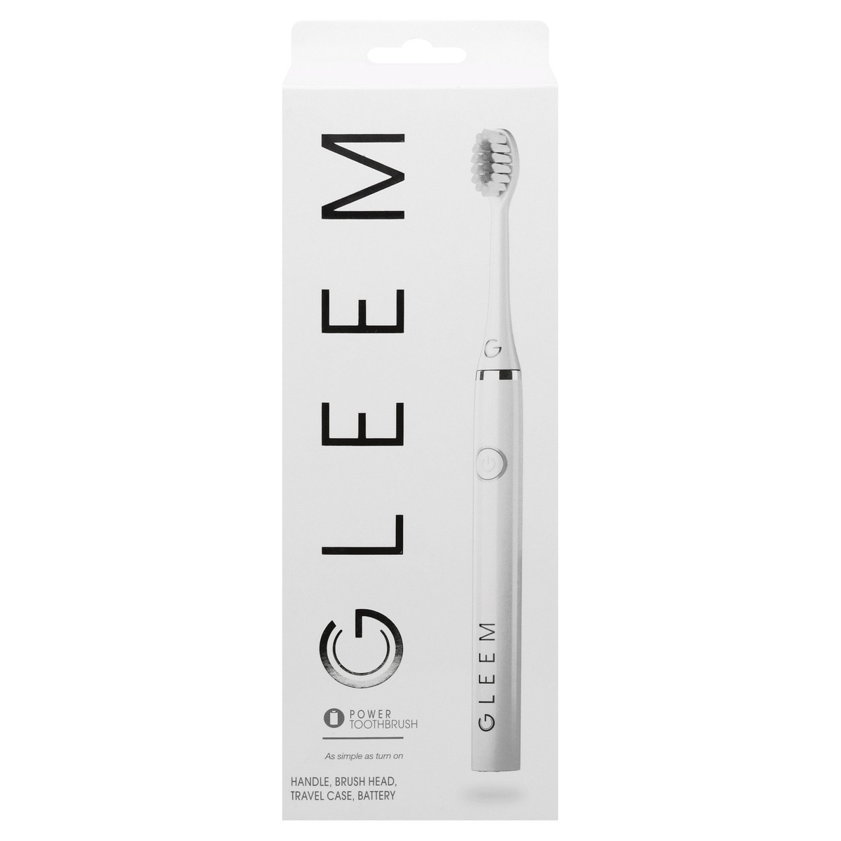 slide 1 of 9, GLEEM Electric Toothbrush, White, 1 ct