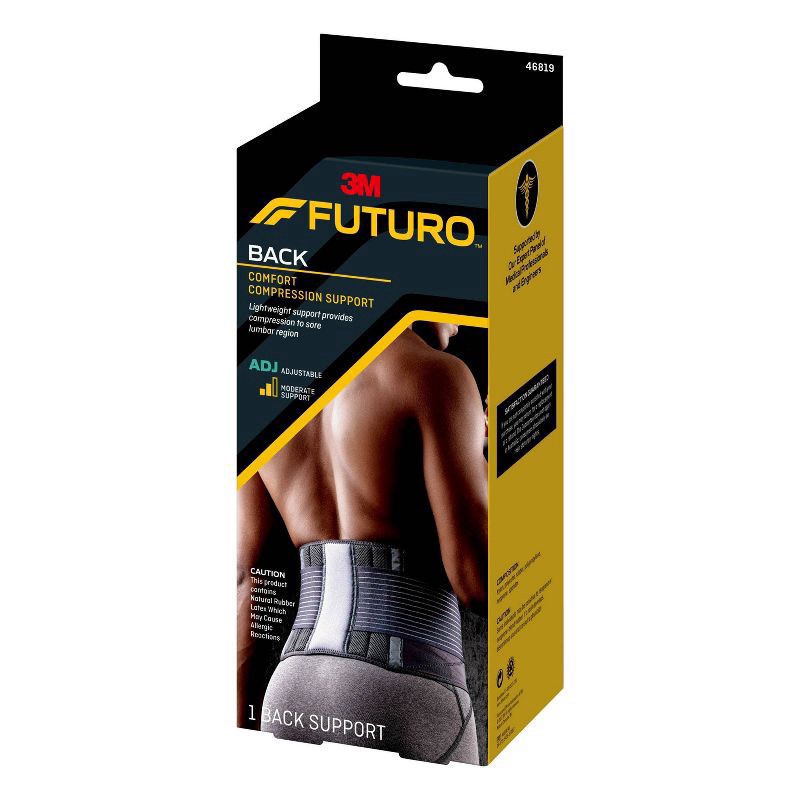 slide 10 of 11, Futuro Comfort Compression Back Support, Adjustable, 1 ct