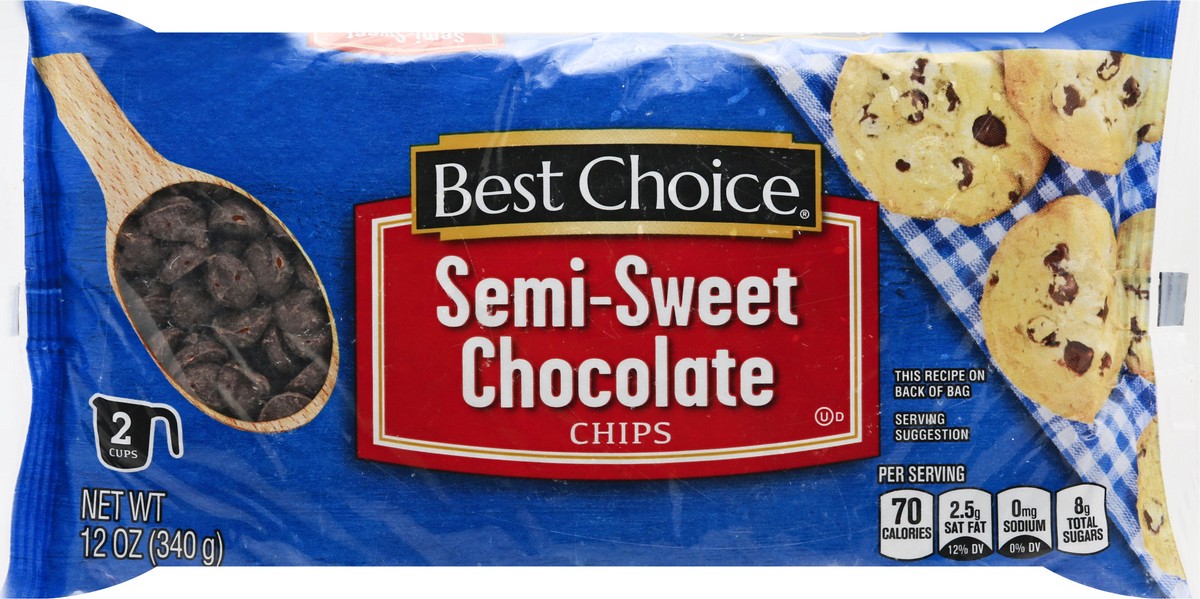 slide 10 of 10, Best Choice Semi-Sweet Chocolate Chips, 12 oz