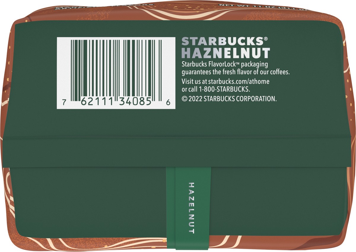 slide 3 of 9, Starbucks Flavored Ground Coffee — Hazelnut — No Artificial Flavors — 1 bag (11 oz.), 11 oz