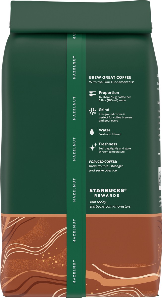 slide 2 of 9, Starbucks Flavored Ground Coffee — Hazelnut — No Artificial Flavors — 1 bag (11 oz.), 11 oz