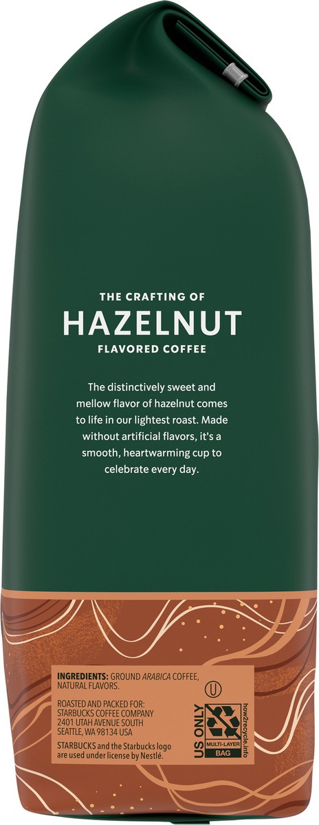 slide 4 of 9, Starbucks Flavored Ground Coffee — Hazelnut — No Artificial Flavors — 1 bag (11 oz.), 11 oz