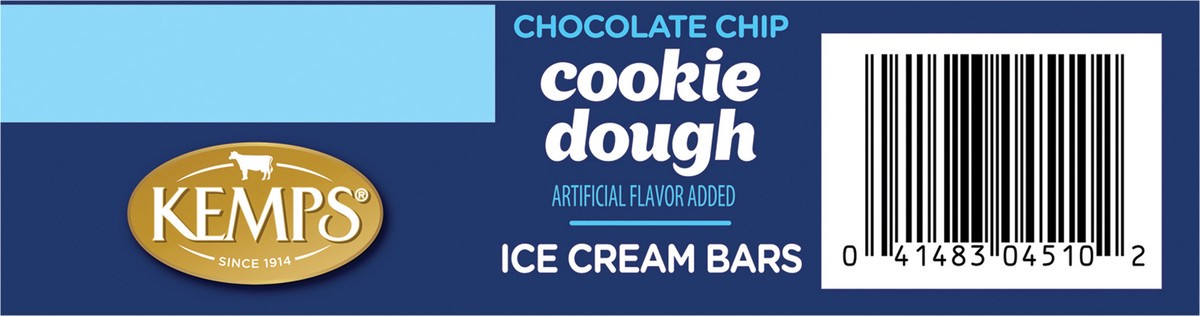 slide 12 of 14, Kemps Chocolate Chip Cookie Dough Ice Cream Bars, 