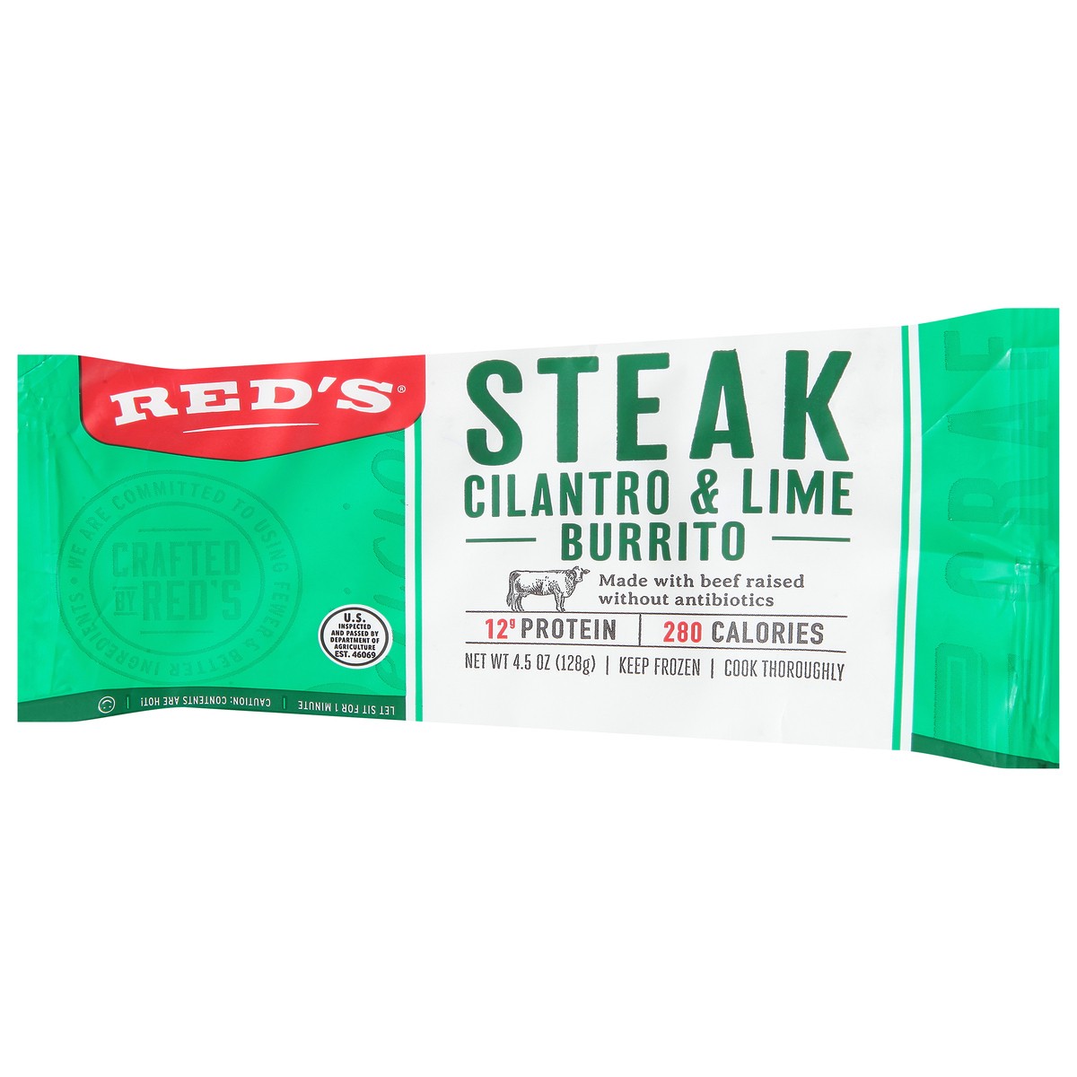 slide 5 of 13, Red's Steak Cilantro & Lime Burrito 4.5 oz, 4.5 oz