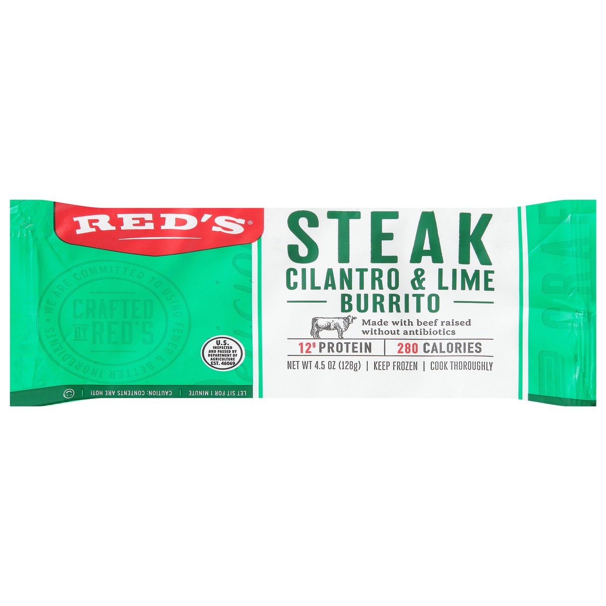 slide 3 of 13, Red's Steak Cilantro & Lime Burrito 4.5 oz, 4.5 oz