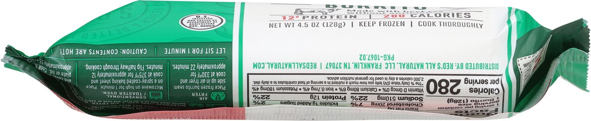 slide 13 of 13, Red's Steak Cilantro & Lime Burrito 4.5 oz, 4.5 oz