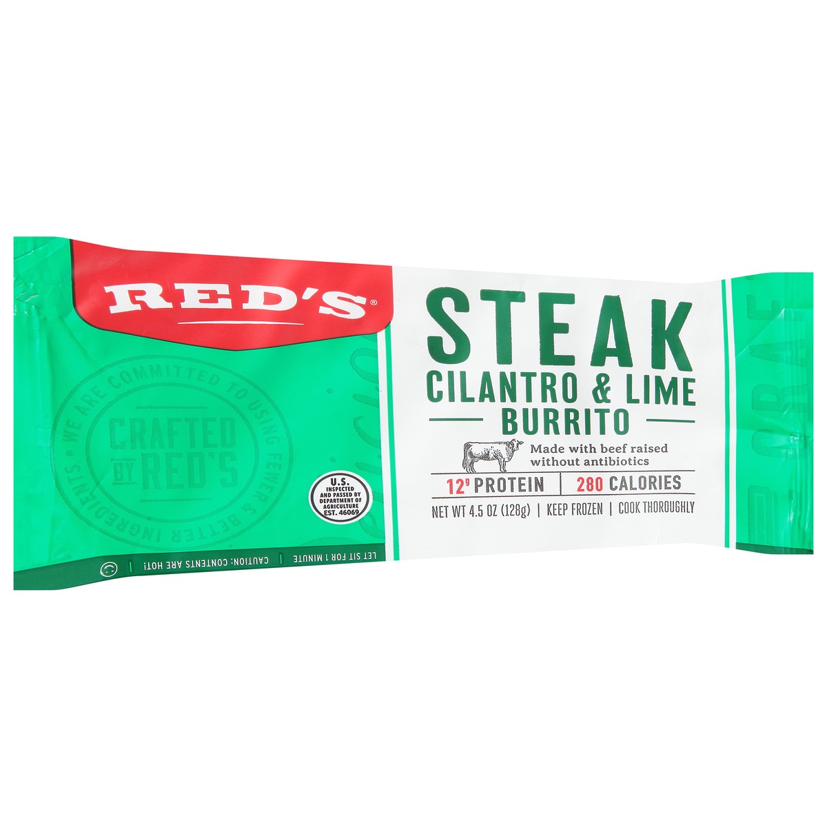 slide 9 of 13, Red's Steak Cilantro & Lime Burrito 4.5 oz, 4.5 oz