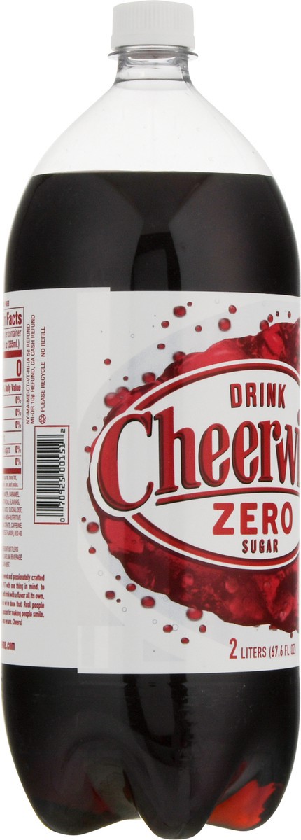 slide 4 of 9, Cheerwine Zero Sugar Soda - 2 liter, 2 liter