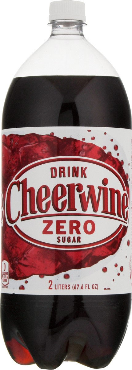 slide 8 of 9, Cheerwine Zero Sugar Soda - 2 liter, 2 liter