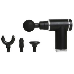 slide 1 of 1, CVS Health Mini Massager, Black/Silver, 1 ct