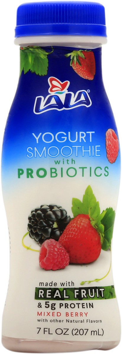 slide 11 of 11, LALA Mixed Berry Yogurt Smoothie With Probiotics, 7 fl oz