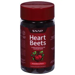 Snap Cardiovascular Superfood Mixed Berry Flavor Heart Beets - 60 Gummies