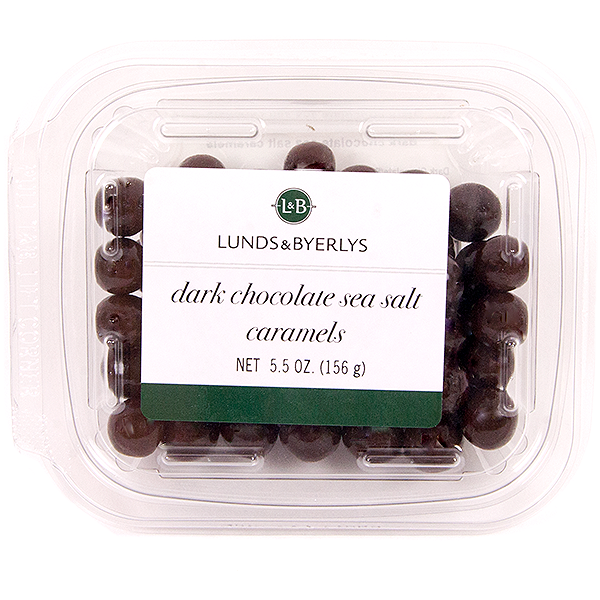 slide 1 of 1, L&B Dark Chocolate Sea Salt Caramels - 5.5 oz, 5.5 oz