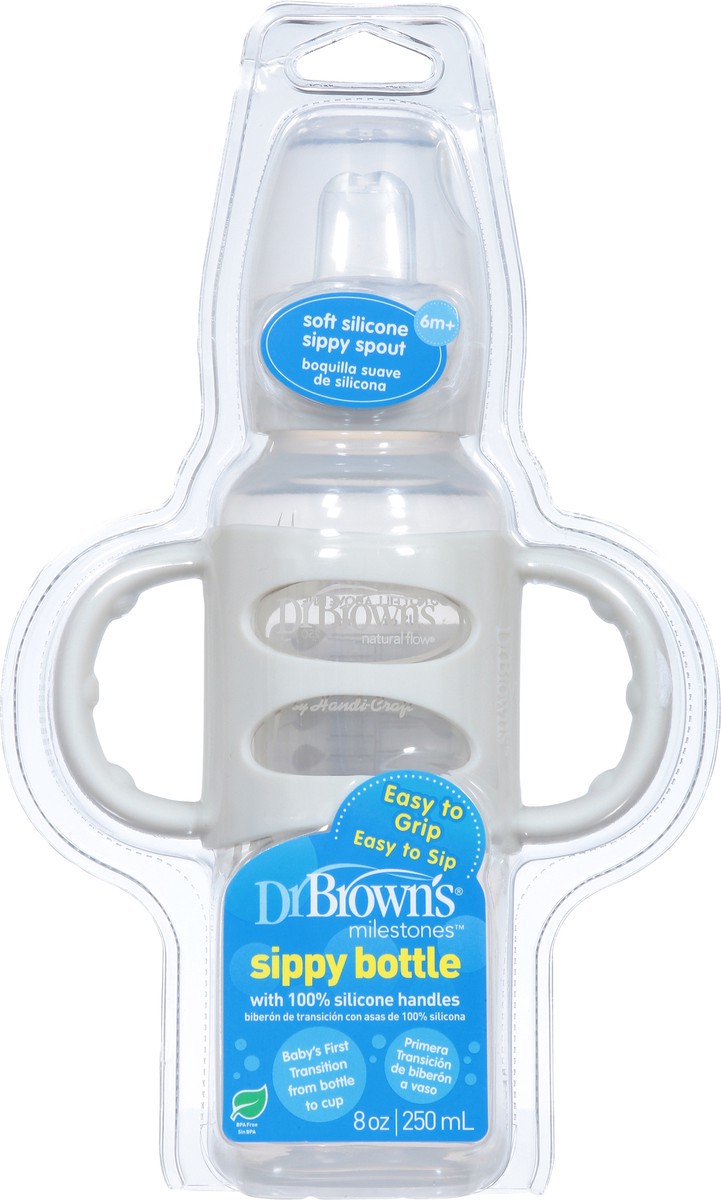 slide 8 of 9, Dr. Brown's Milestones 6m+ 8 Oz Sippy Spout Bottle 1 Each, 1 ct