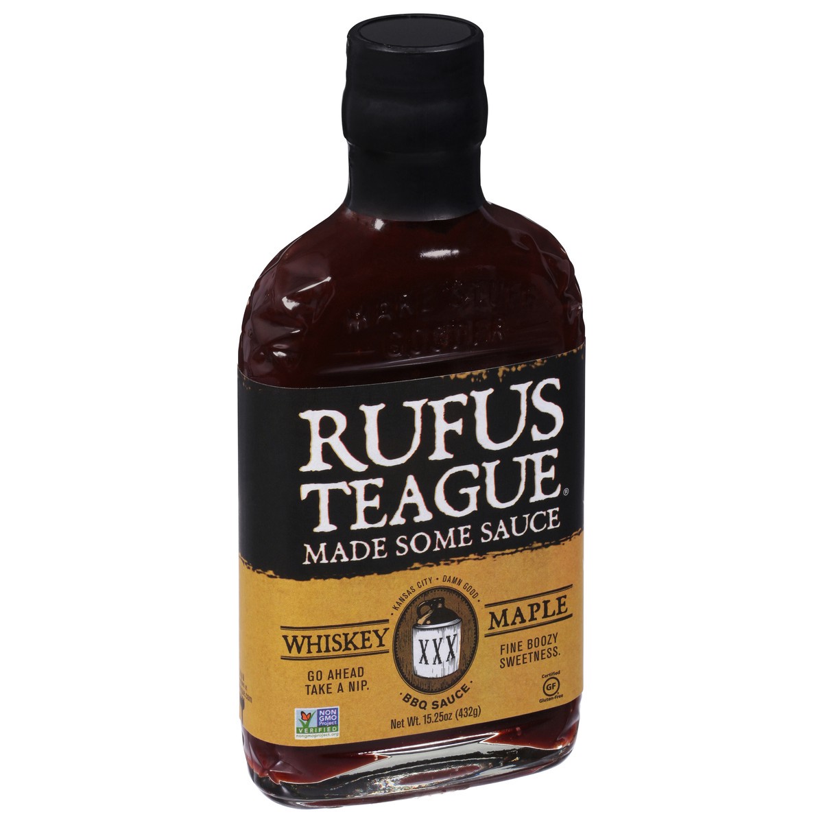 slide 9 of 9, Rufus Teague Whiskey Maple BBQ, 16 oz