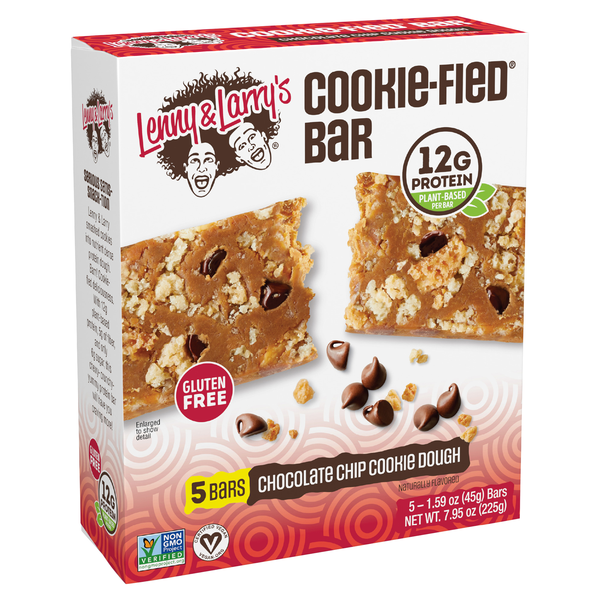 slide 1 of 1, Lenny & Larry's Cookie-fied, Chocolate Chip Cookie Dough -5ct, 5 ct