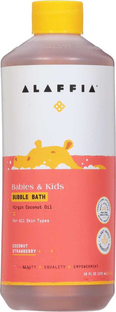 slide 6 of 9, Alaffia Babies & Kids Coconut Strawberry Bubble Bath 16 fl oz, 16 oz