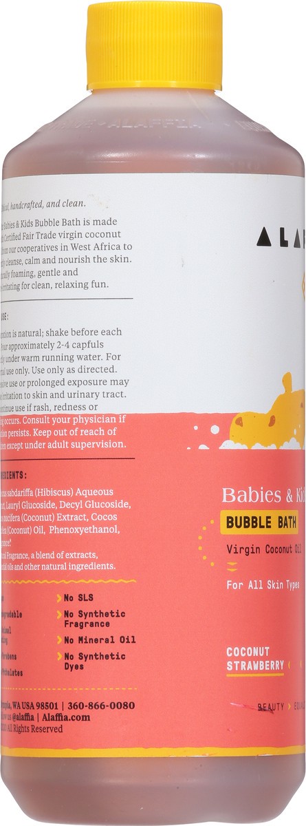 slide 7 of 9, Alaffia Babies & Kids Coconut Strawberry Bubble Bath 16 fl oz, 16 oz