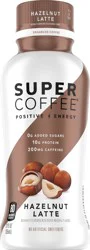 Super Coffee Positive Energy Enhanced Hazelnut Latte Coffee - 12 oz