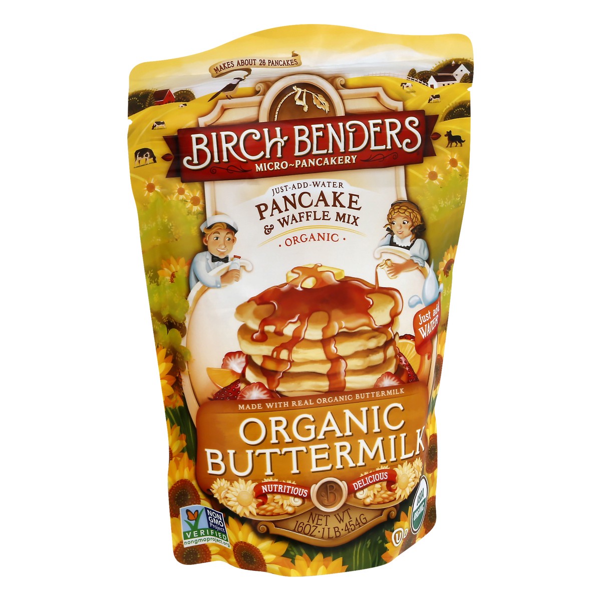 slide 2 of 10, Birch Benders Organic Buttermilk Pancake & Waffle Mix, 16oz, 16 oz