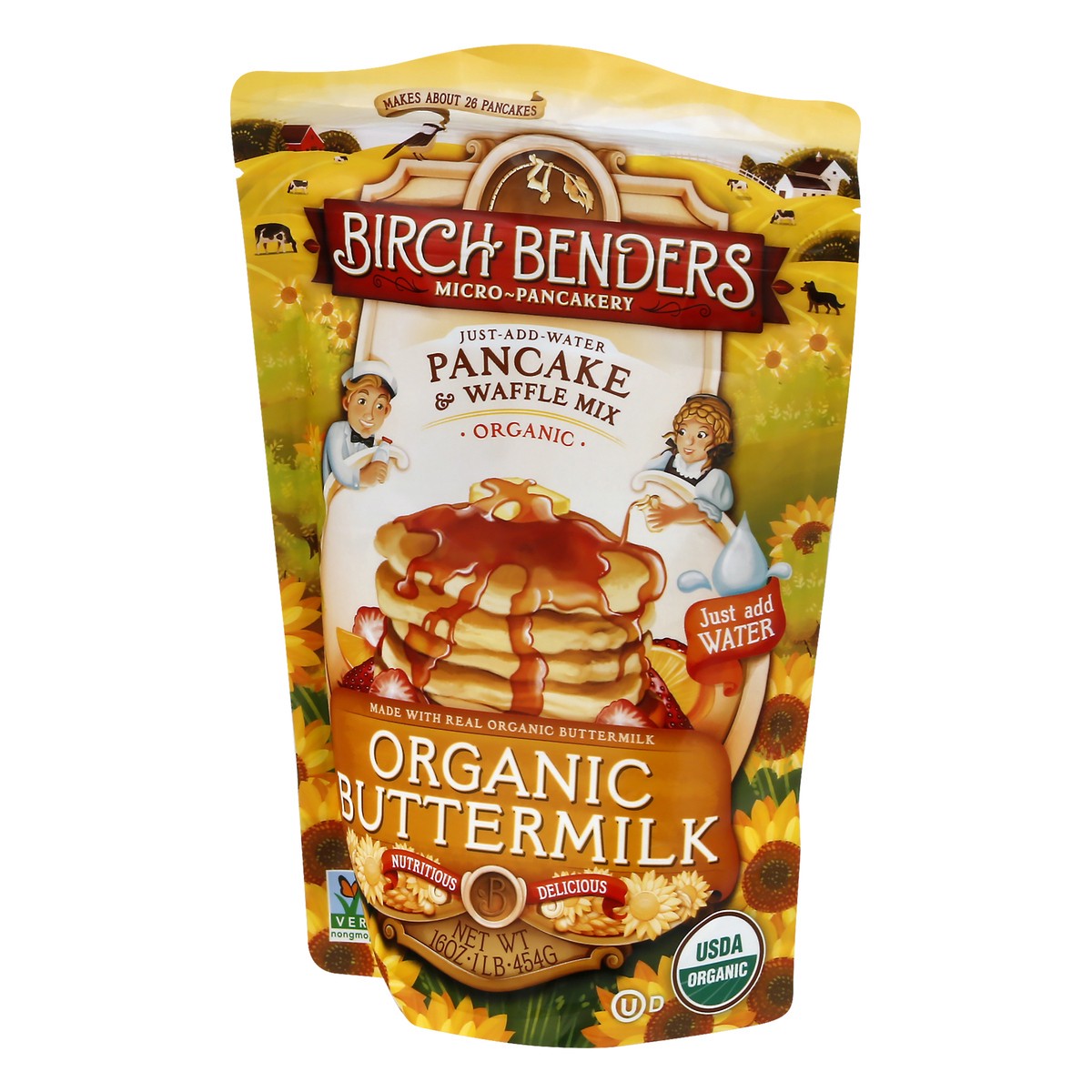 slide 5 of 10, Birch Benders Organic Buttermilk Pancake & Waffle Mix, 16oz, 16 oz