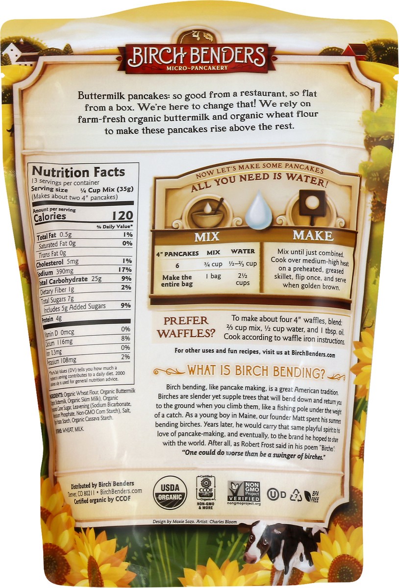 slide 6 of 10, Birch Benders Organic Buttermilk Pancake & Waffle Mix, 16oz, 16 oz