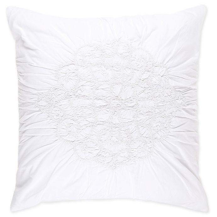 slide 1 of 1, Wamsutta Vintage Ruched European Pillow Sham - White, 1 ct