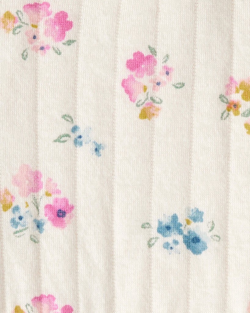 slide 4 of 4, Carter's Carters Baby Girl Floral Dress - Ivory Ivory NB, 1 ct