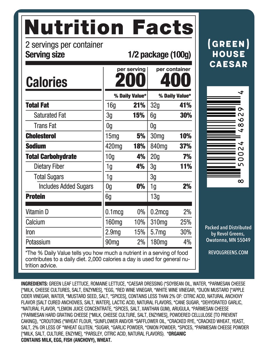 slide 3 of 3, Revol Greens Greenhouse Caesar Kit, 7.06 oz