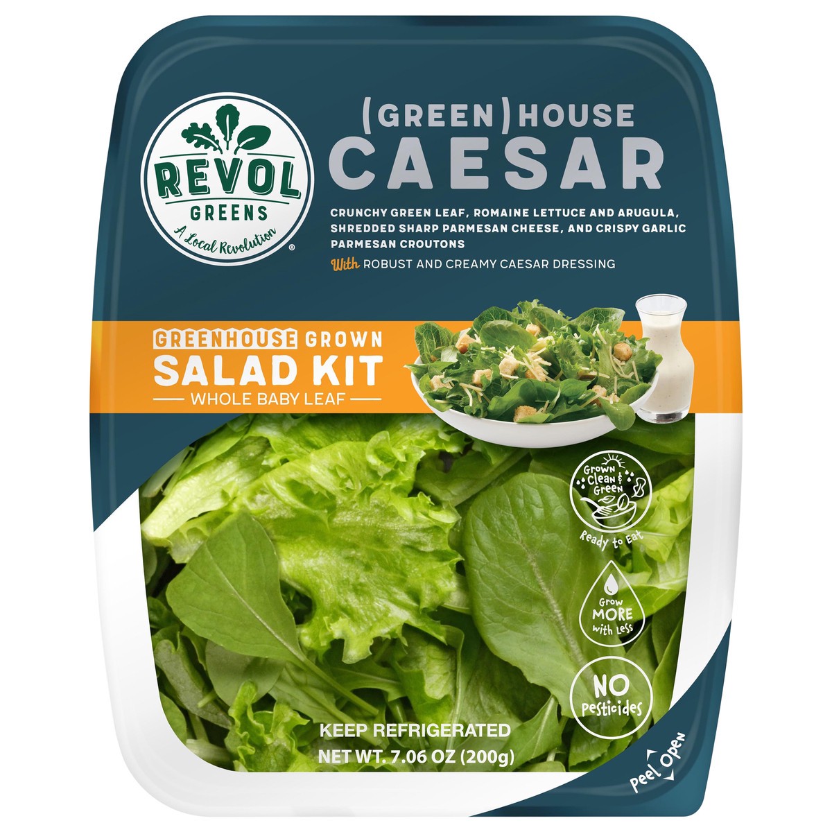 slide 1 of 3, Revol Greens Greenhouse Caesar Kit, 7.06 oz