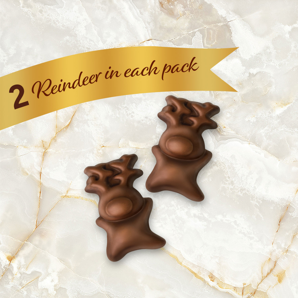 slide 19 of 29, DOVE Milk Chocolate Peanut Butter Reindeer Christmas Candy Bars, 2 Ct, 2.2 Oz Pack, 2.2 oz