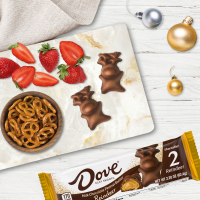 slide 29 of 29, DOVE Milk Chocolate Peanut Butter Reindeer Christmas Candy Bars, 2 Ct, 2.2 Oz Pack, 2.2 oz