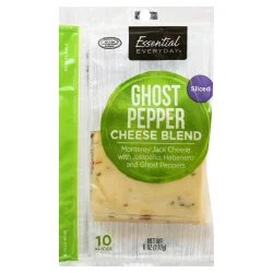 Essential Everyday Cheese Blend, Ghost Pepper, Sliced- 10 ct