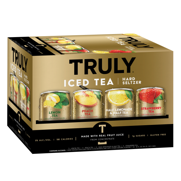slide 10 of 10, TRULY Hard Seltzer Iced Tea Variety Pack, Spiked & Sparkling Water (12 fl. oz. Can, 12pk.), 12 ct; 12 oz
