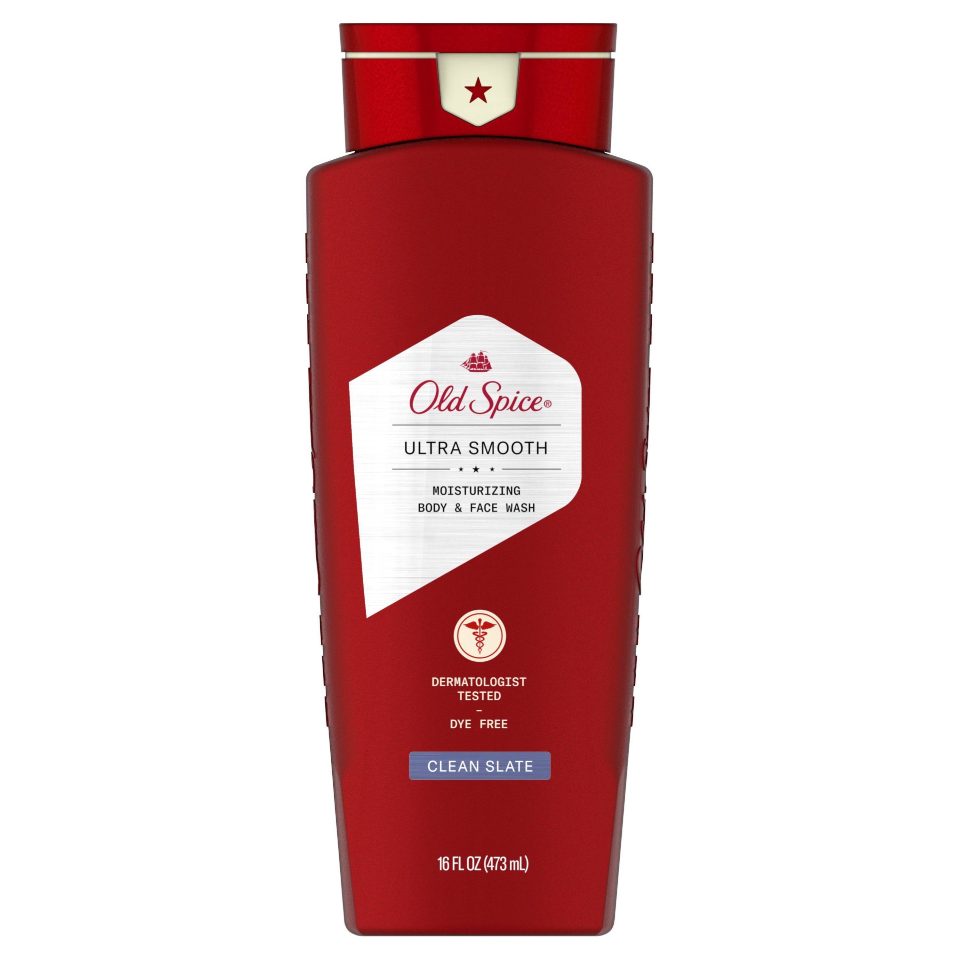 slide 1 of 4, Old Spice Ultra Smooth Moisturizing Face & Body Wash, Clean Slate, 16 fl oz