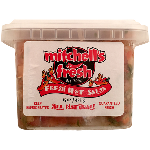 slide 1 of 1, Mitchell's Fresh Salsa - Hot, 15 oz