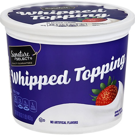 slide 1 of 1, Signature Select/Kitchens Whipped Topping, 16 oz