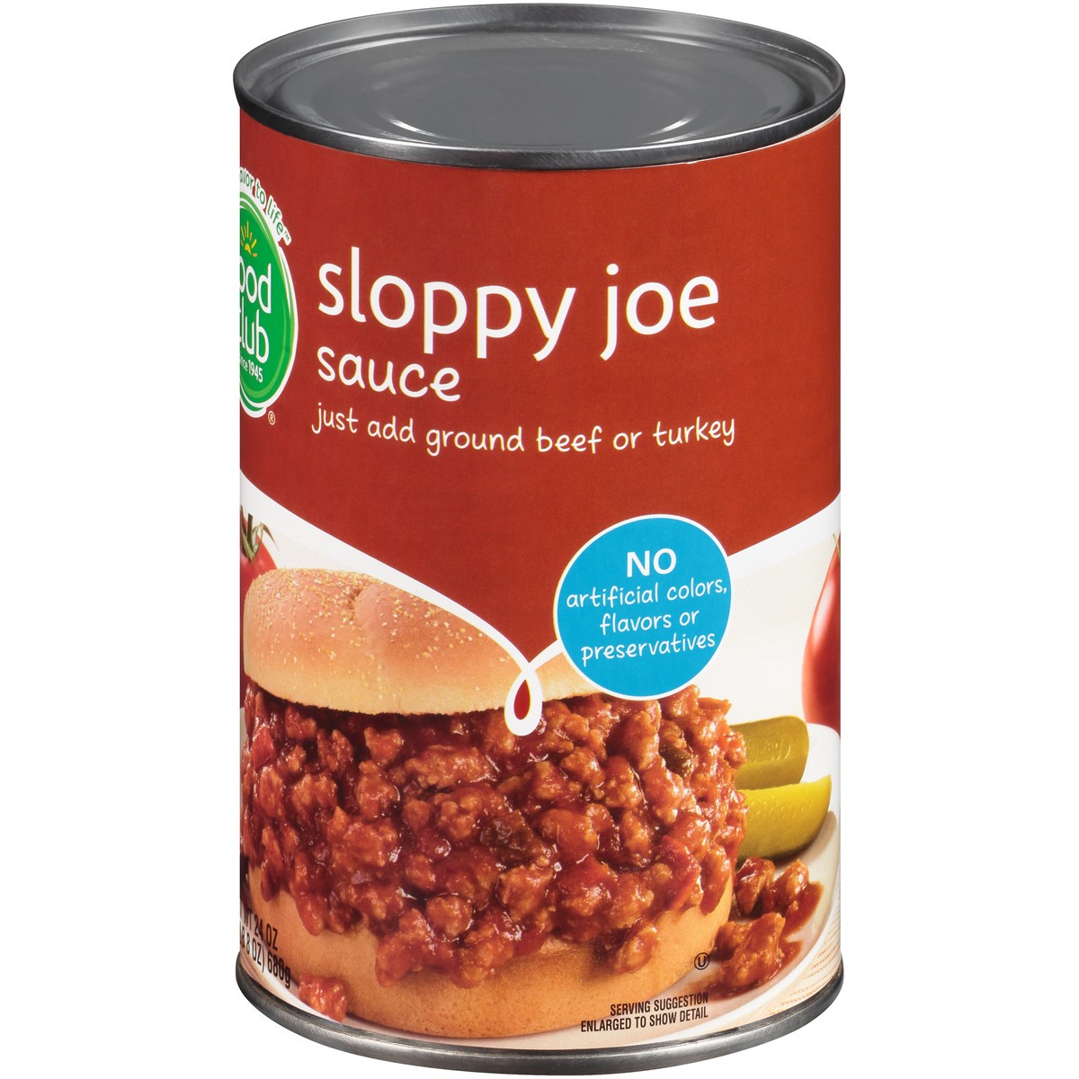 slide 3 of 10, Food Club Sloppy Joe Sauce, 24 oz