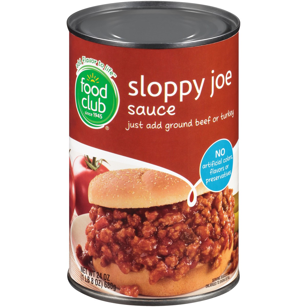 slide 1 of 10, Food Club Sloppy Joe Sauce, 24 oz