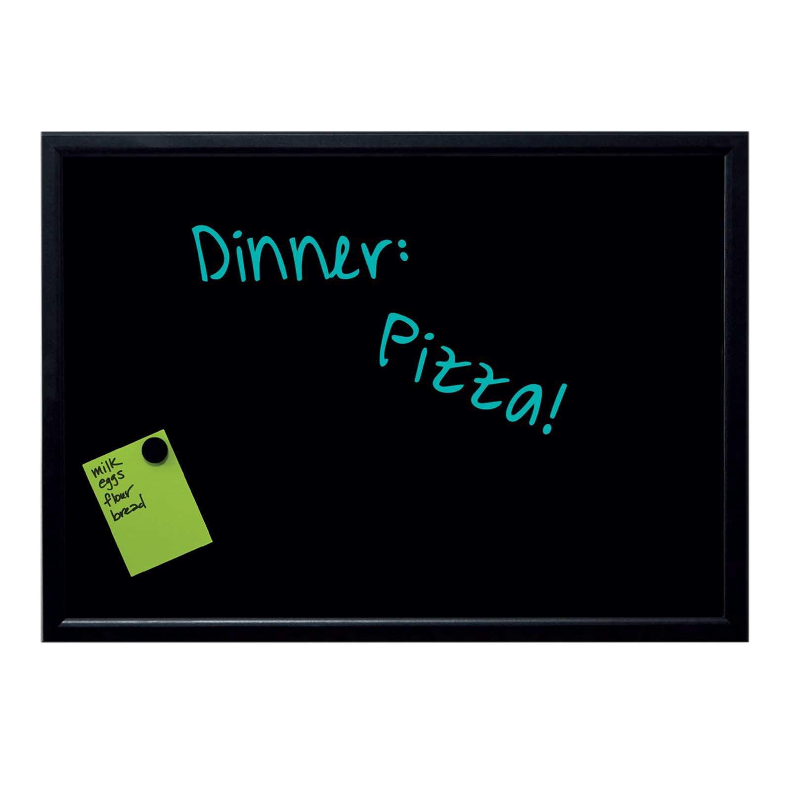 slide 2 of 3, 23" x 32" Black Framed Magnetic Wet Erase Board by B2C, 23 in x 32 in
