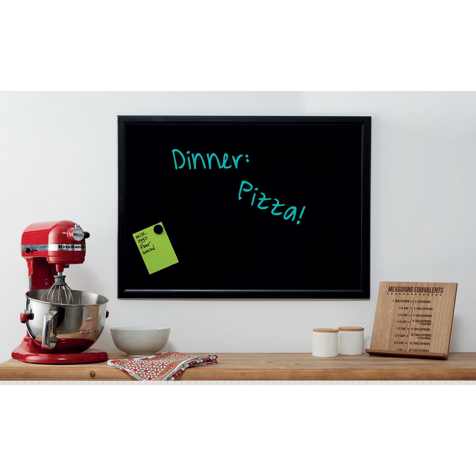slide 3 of 3, 23" x 32" Black Framed Magnetic Wet Erase Board by B2C, 23 in x 32 in