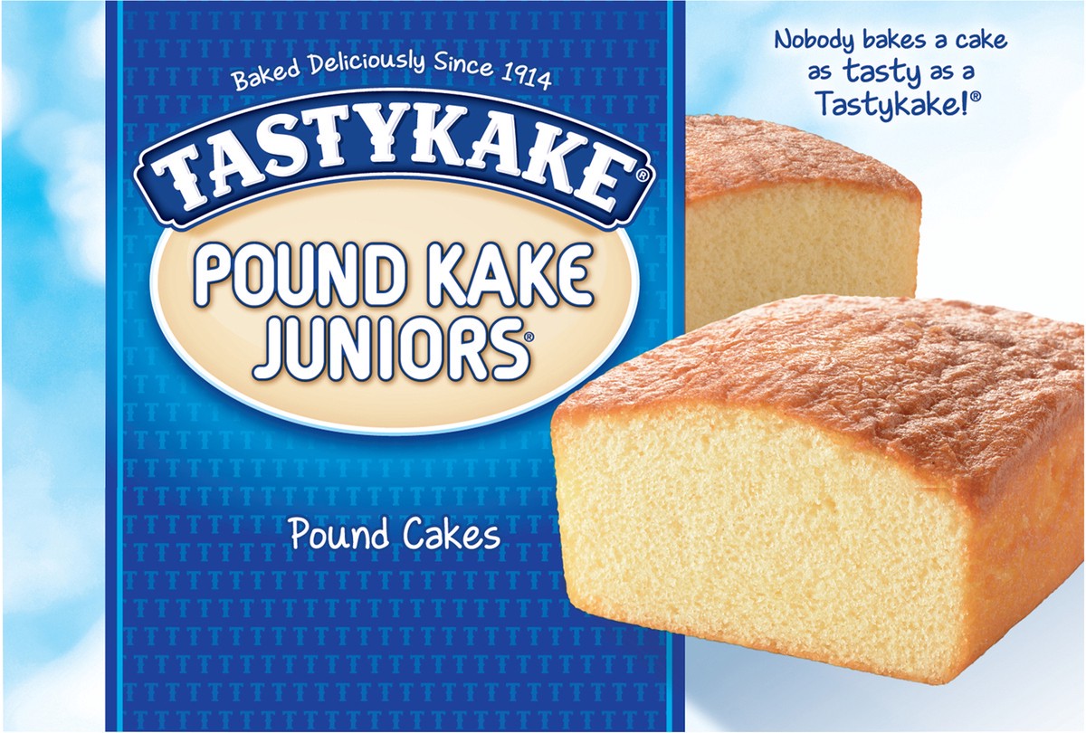 slide 9 of 9, Tastykake Pound Kake Juniors, Pound Cake Snack Cakes, 4 Count, 12 oz, 4 ct