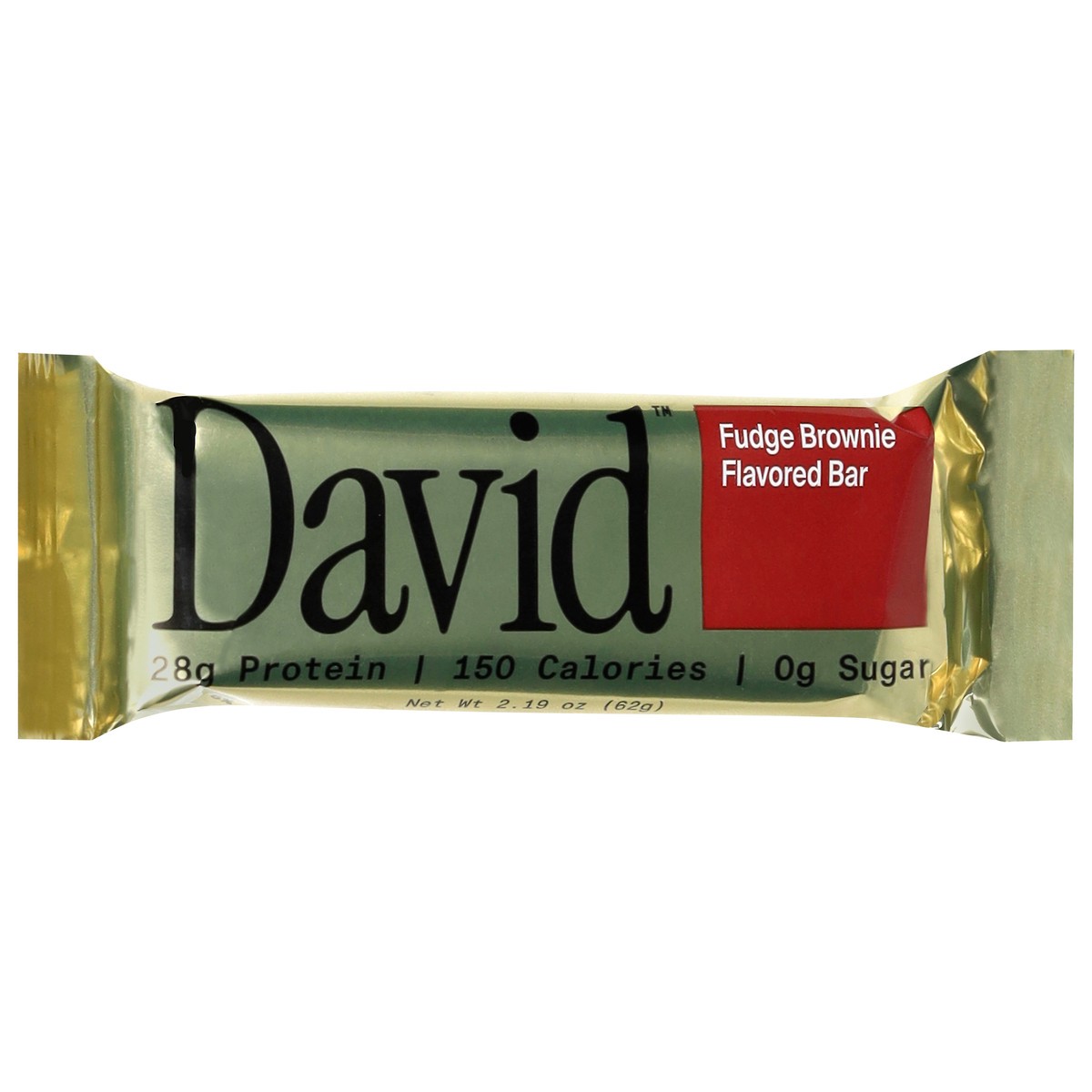 slide 1 of 8, DAVID Fudge Brownie Flavored Bar 2.19 oz, 2.19 oz