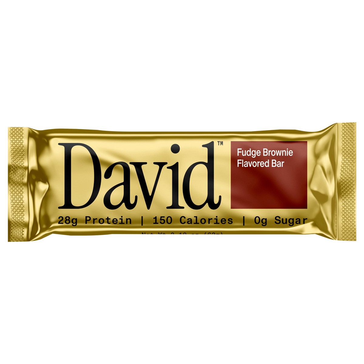 slide 1 of 8, DAVID Fudge Brownie Flavored Bar 2.19 oz, 2.19 oz