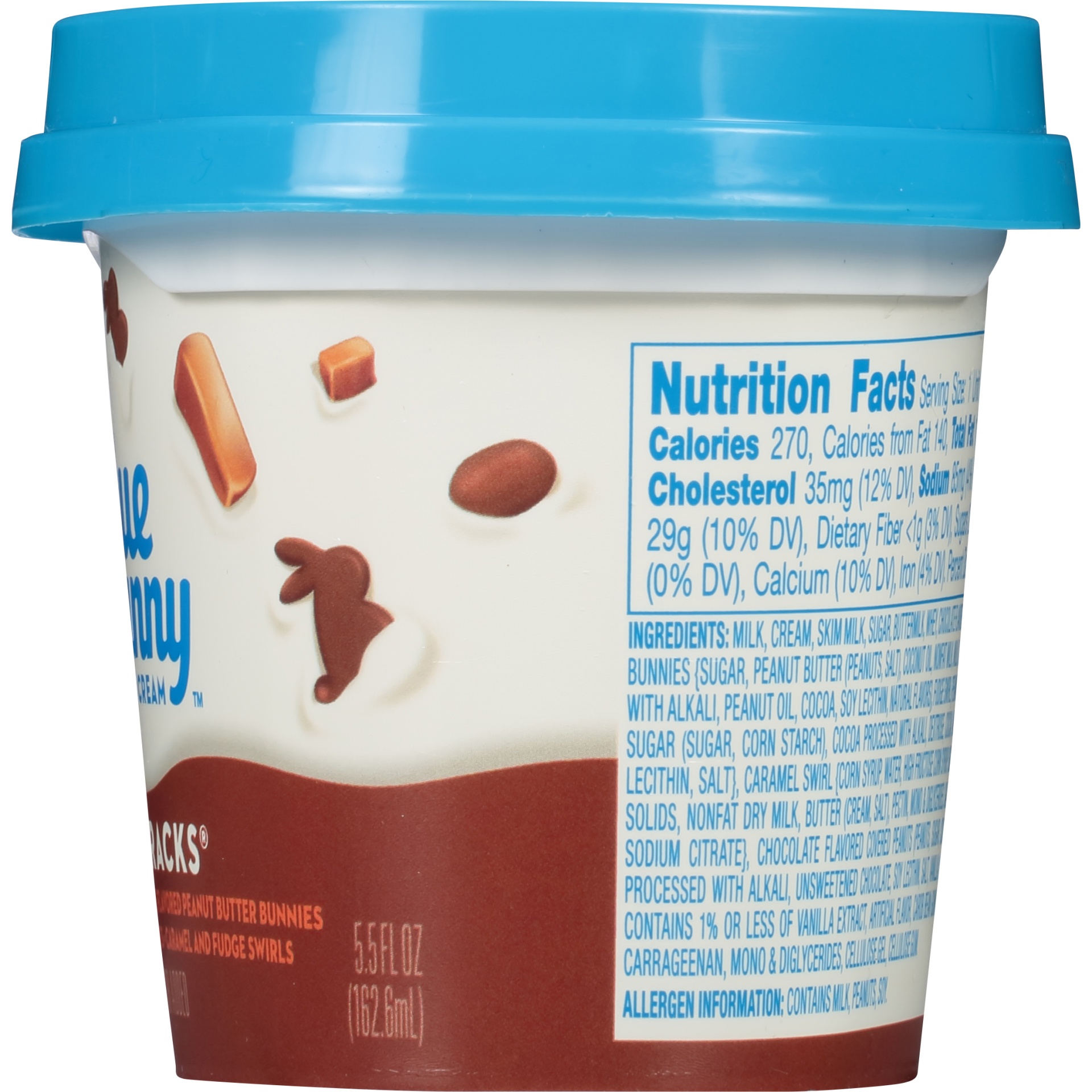 slide 5 of 8, Blue Bunny Bunny Tracks Ice Cream, 5.5 fl oz