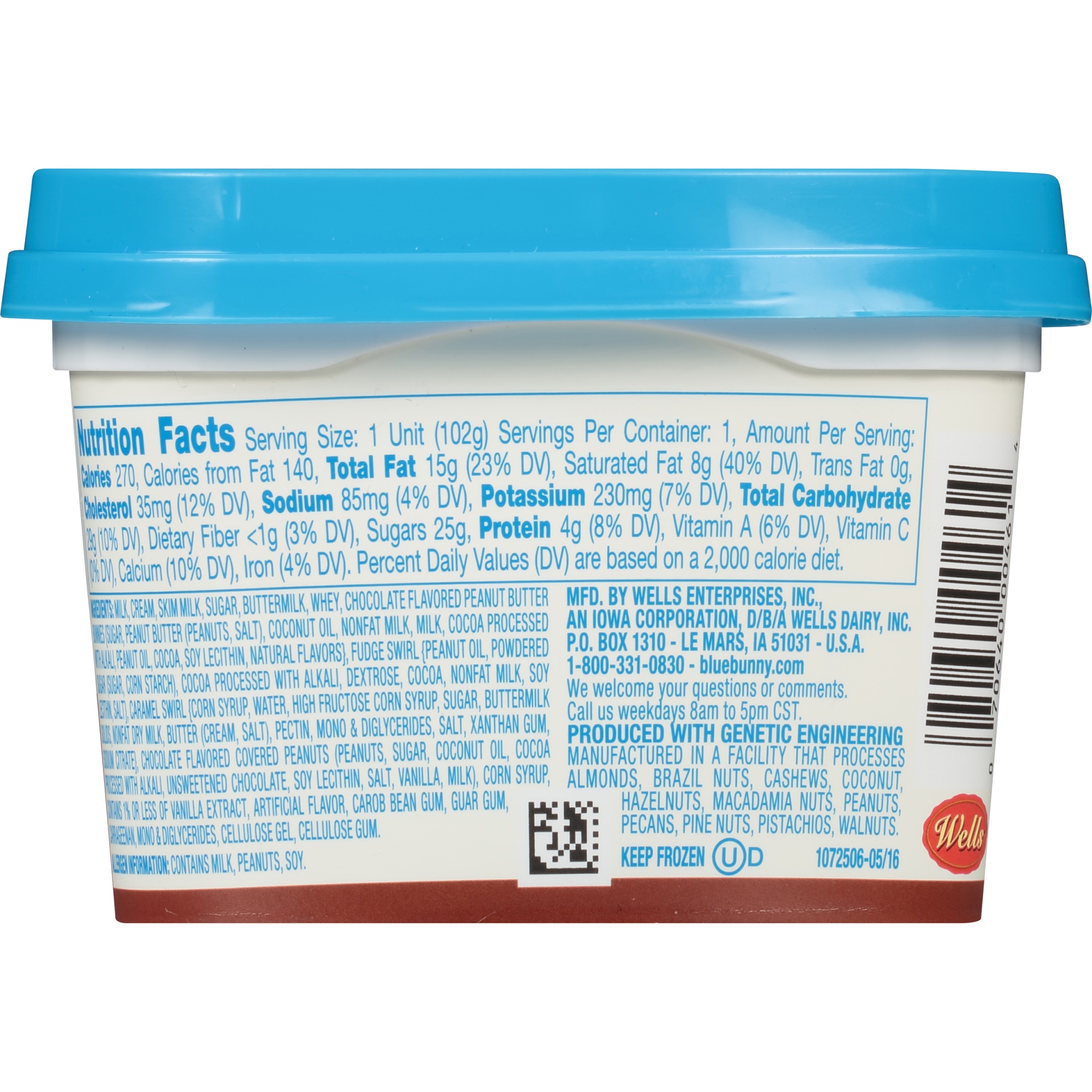 slide 6 of 8, Blue Bunny Bunny Tracks Ice Cream, 5.5 fl oz