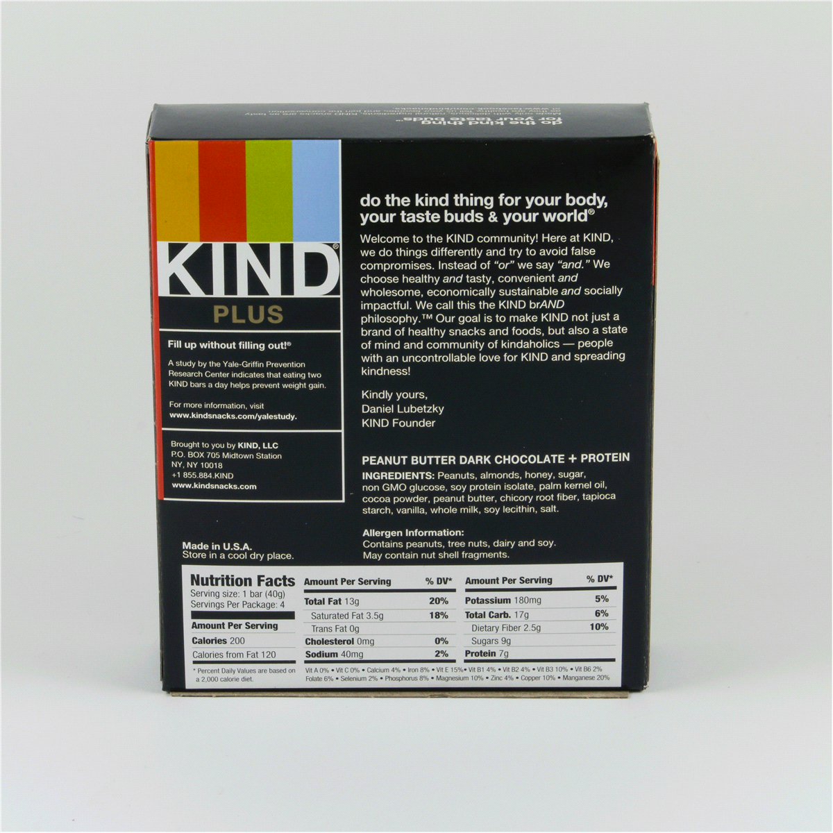 slide 6 of 6, KIND Peanut Butter Dark Chocolate Protein Nutrition Bars, 4 ct; 1.4 oz