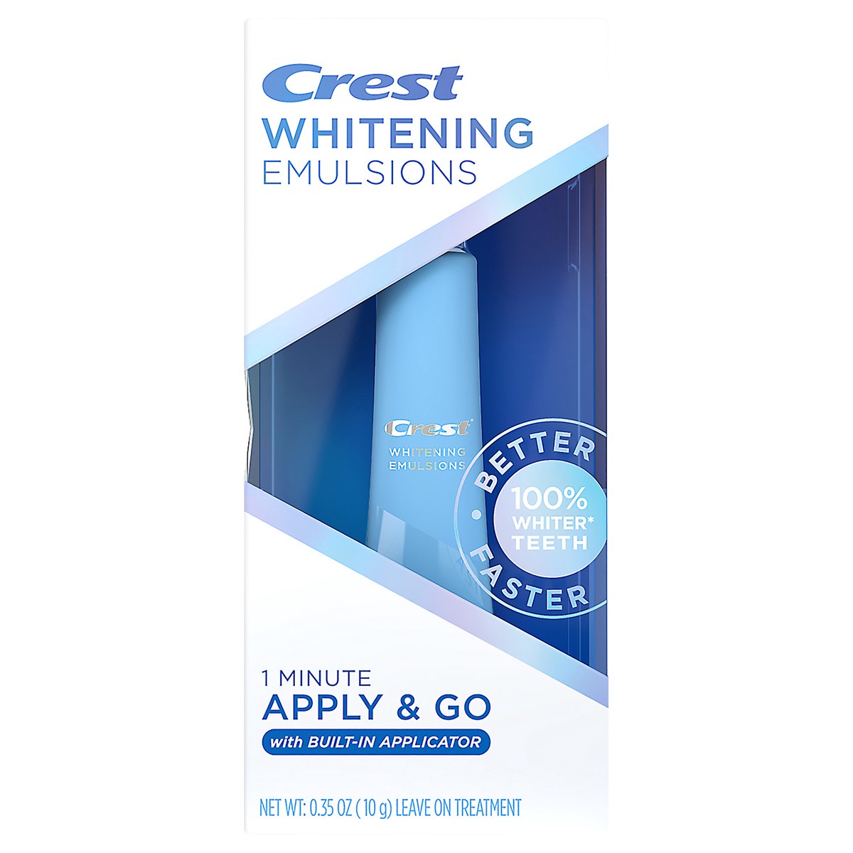 slide 1 of 2, Crest Whitening Emulsions with Built-In Applicator, On the Go Leave-on Teeth Whitening Pen Treatment, 1 ct